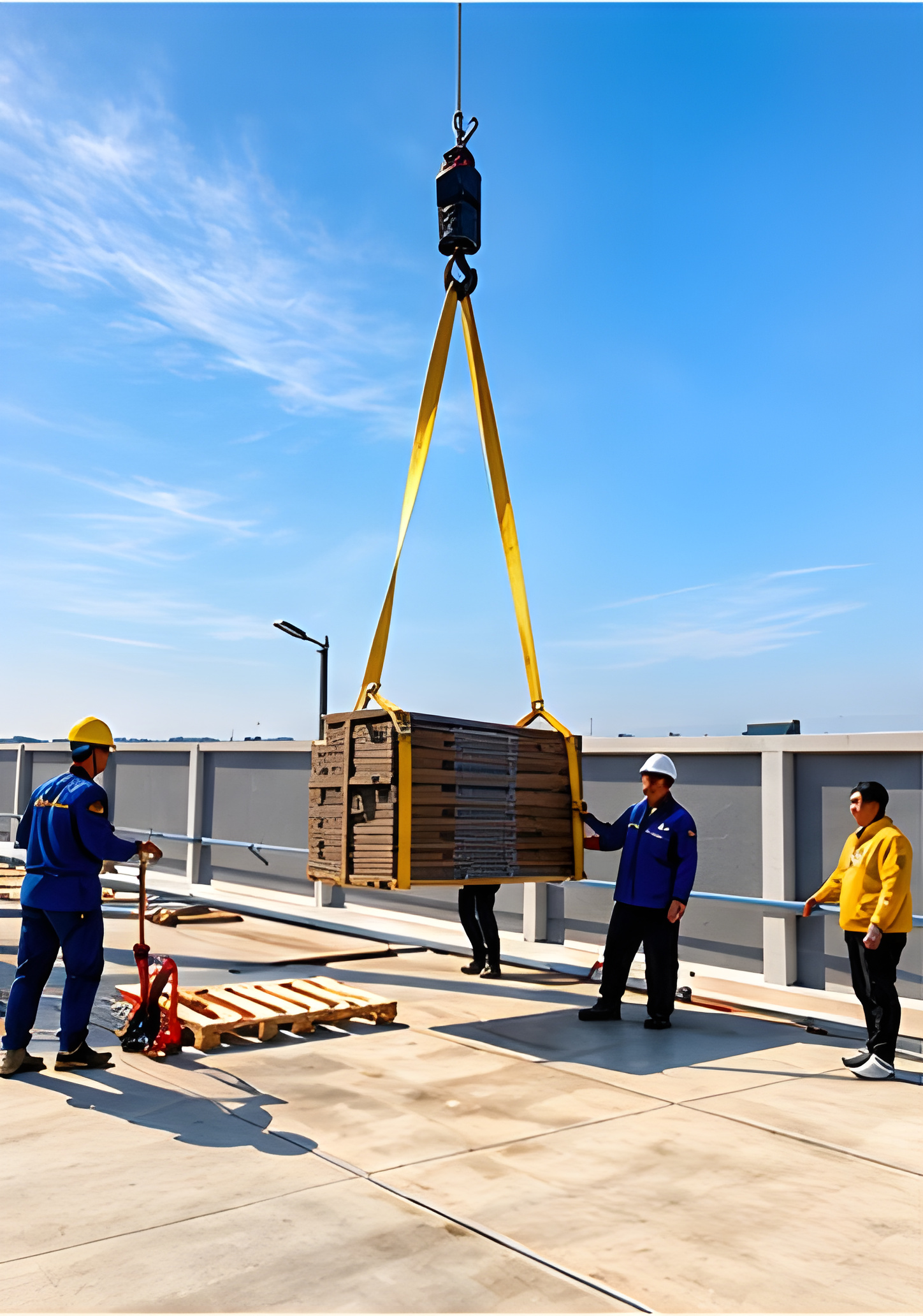 Rooftop equipment lifting and installation