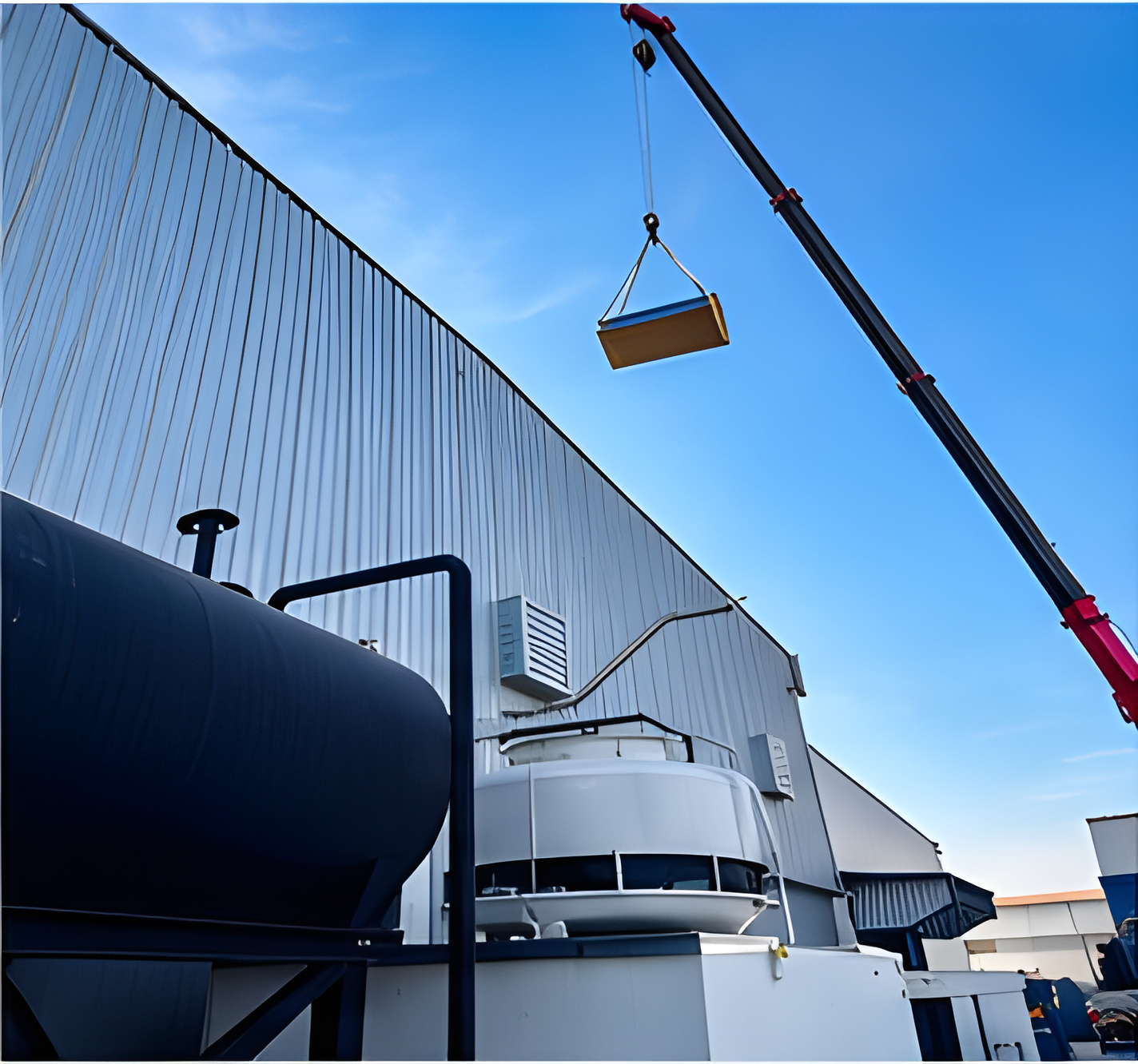 Industrial crane lifting equipment