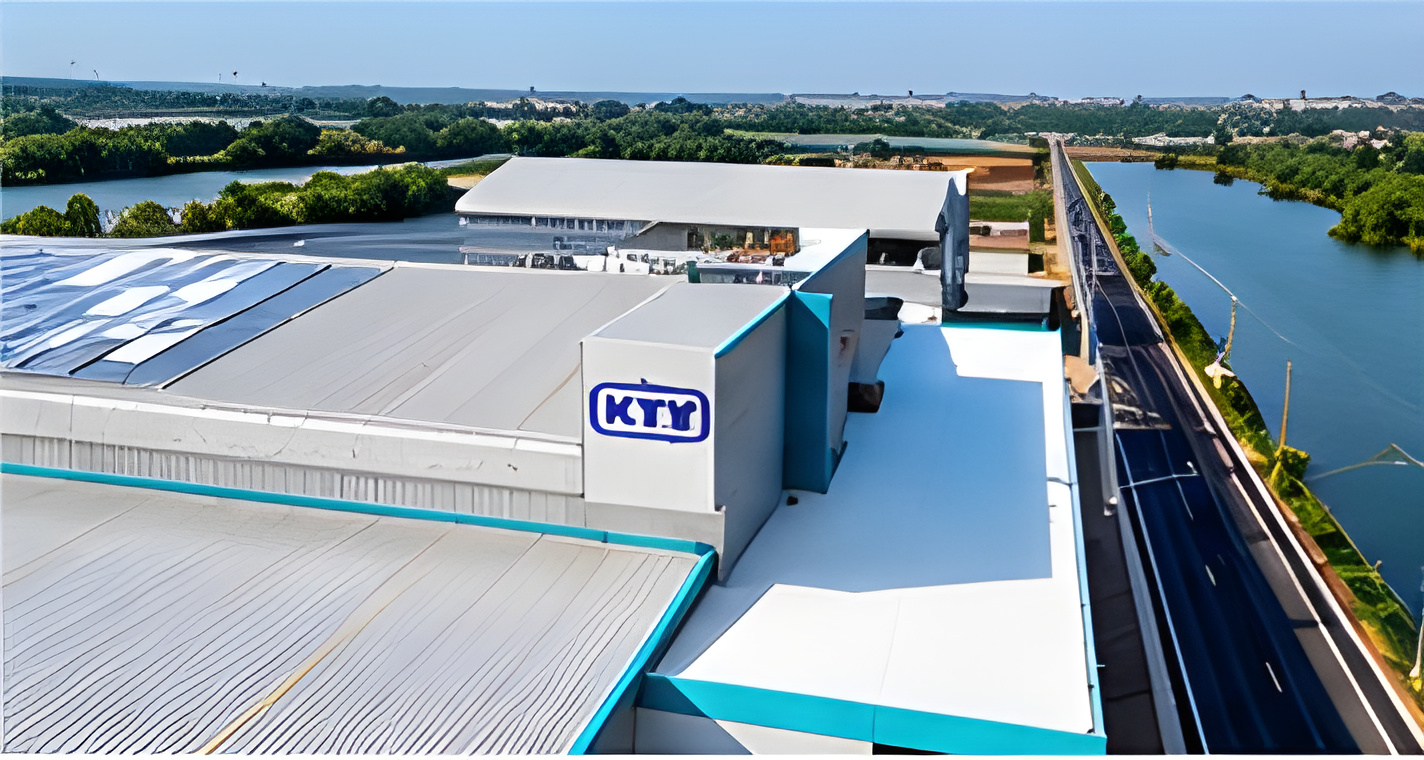Industrial facility aerial view